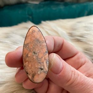 Size 8.5 Cotton Candy Agate ring by Patrician art